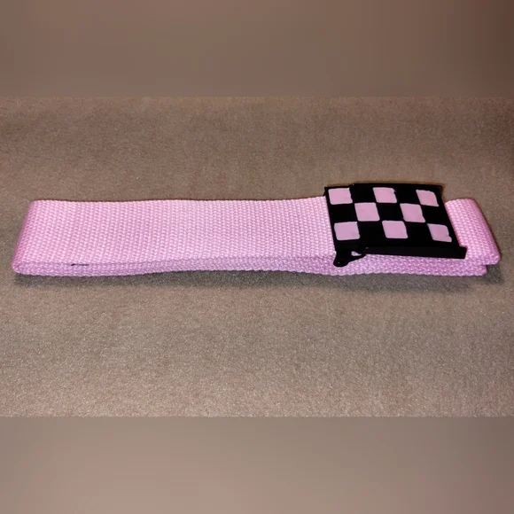 Pink Checkered Belt - Picture 4 of 4